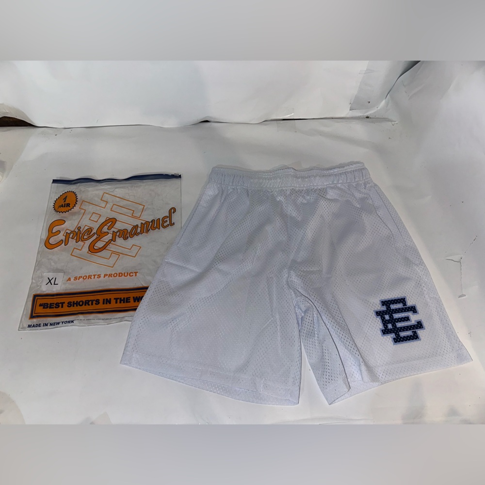 Eric Emanuel EE Basic Short (SS24) White / Navy BRAND NEW